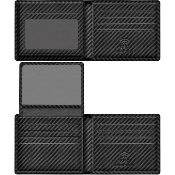 ⚡Travelambo Men Weaved Black Genuine Leather Handmade Bifold Stylish Wallets - Picture 9 of 9